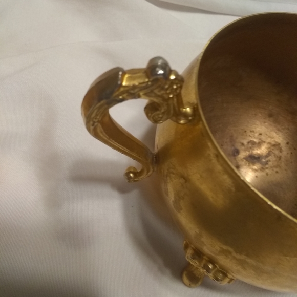 Vintage 24kt gold plated creamer